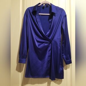 Silky Regal Blue Dress